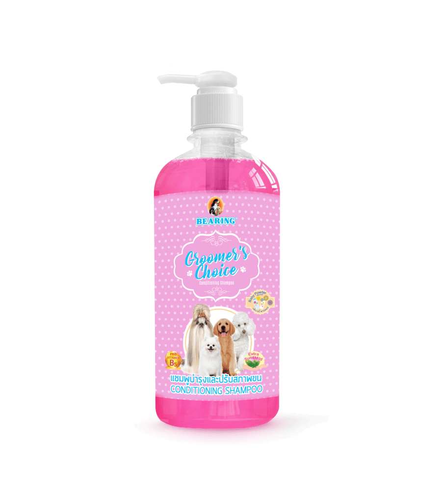 แชมพูผสมครีมนวดสำหรับสุนัข BEARING สูตร GROOMER’S CHOICE ขนาด 450ML กลิ่น BABY POWDER_0